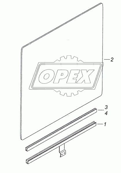 53205-6103210 Стекло двери опускное